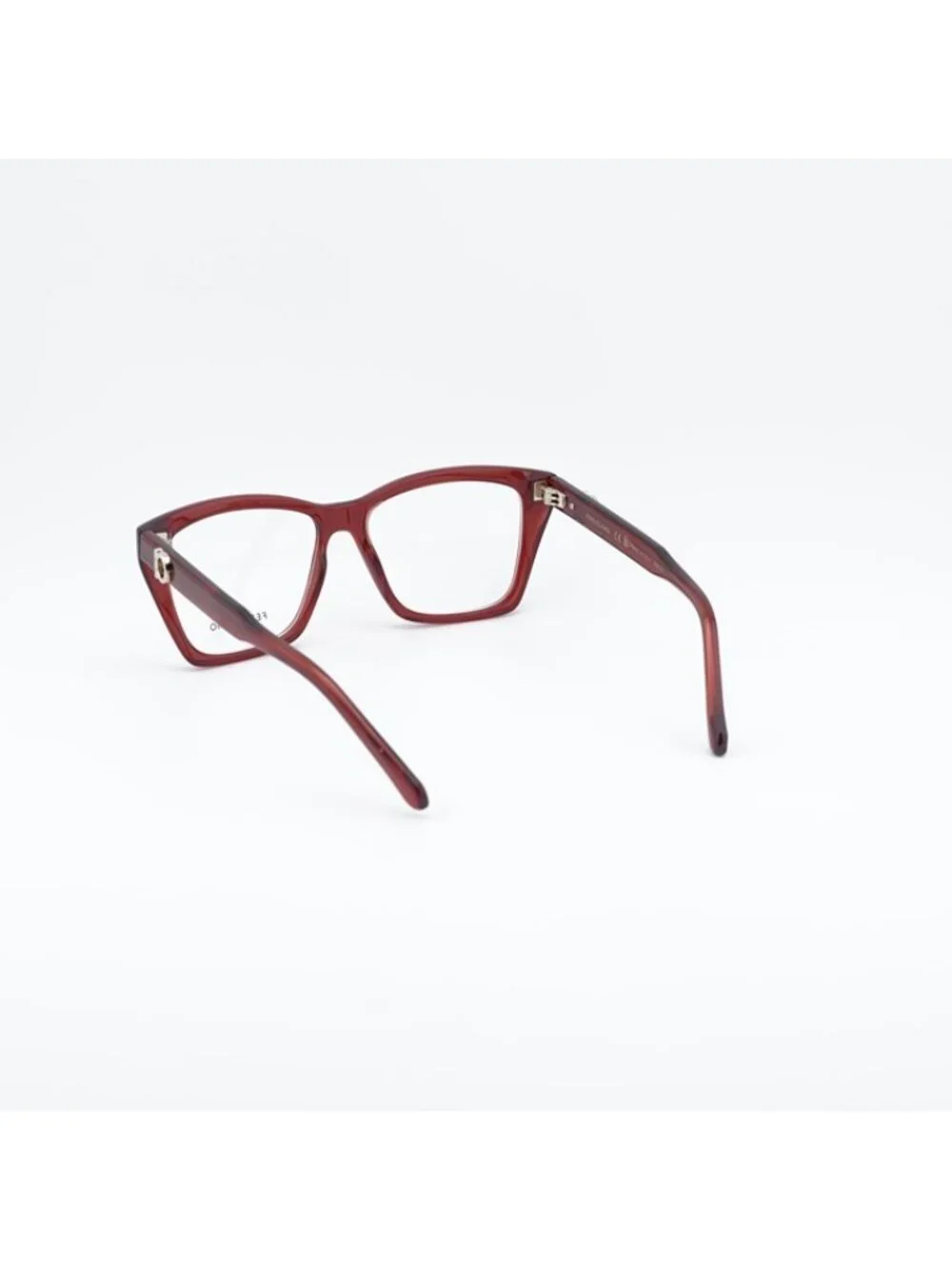 Salvatore Ferragamo SF3030E 616 Eyeglasses Transparent Red 54mm Square Frame